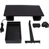 Generic Supporto per Monitor Regolabile Ergonomico Ricarica USB con Cassetto Portaoggetti