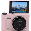 CFTGIW Camera Digitale da 5K 75 MP VLOGGING AUTOFOCUS con Schermata a Foglietta da 2,8 Pollici Zoom da 2,8 Pollici per Fotografia di Viaggio e Selfie (PINK)