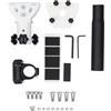 Fafeicy Supporto per Tetto Satellitare per Antenna Gen 3, Rotazione a 360 Gradi e Kit di Montaggio Regolabile con Inclinazione a 160 Gradi con Tubo in Acciaio Inossidabile, Adatto per