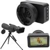 Plyisty Fotocamera per Oculare Telescopico, Oculare Elettronico per Fotocamera Digitale a Colori 4K, Accessori per Telescopio per Oculare da 22 Mm-46 Mm (Senza scheda di memoria)