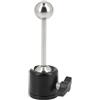 ayex Mini testa a sfera in metallo doppia con asta lunga 1/4 pollice filettatura braccio flessibile per fotocamera e luce