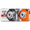 JUROUPI X6 ULTRA PORTAT ULTRA Mini DENIFITION Digital Digital Camera Mini DV Supporto TF 32 GB con Microfono (Arancia)