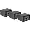 vhbw 3x batteria compatibile con Hitachi DZ-MV230A, DZ-MV230E, DZ-MV250, DZ-MV270A videocamera camcorder (3200mAh, 7,2V, Li-Ion)