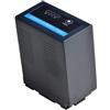 CQJFCYBRA Bateria, For VW-VBG6 Batteria VWVBG6 Con Indicatore Di Alimentazione A LED, Compatibile Con Panasonic AG-AC7, AG-AC160A, AG-130, AG-AF100, AG-HMC154ER(1 Battery)