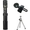 WESLNN 10-300X Zoom HD Binocolo Potente Portatile A Lungo Raggio Cannocchiale Professionale Telescopio Monoculare Visione Notturna Bassa For La Caccia(Set-black)