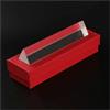 Generic Lenti in vetro ottico Esperimento di riflessione della luce ottica di cristallo del prisma triangolare K9 con confezione regalo rossa(150X30X30mm)