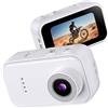 Oxxggkao Videocamera sportiva in miniatura 1080P da 50 g, leggera, 256 GB, ampia videocamera per escursionismo e sport di sicurezza