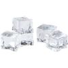 GMBYLBY Cubetti ghiaccio artificiali trasparenti 5 per styling alimentare e oggetti scena per feste Cubetti ghiaccio acrilici