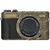 JERXTTON G7XII Pellicola protettiva adesiva per fotocamera Canon G7X Mark II, antigraffio, decorazione protettiva e resistente all'usura (oro onde)