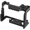 XDSXHYXJZ Compatibile con Sony A7 II/A7 III/A7S - Gabbia for fotocamera in lega di alluminio con vite da 1/4 e slitta a contatto freddo, stabilizzatore video(A)