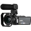 DMETE Videocamera 4K Videocamera for visione notturna IR Videocamere Vlog digitali Full HD Professionale Regalo per principianti(5tons 2.5tons)