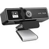 NGBFF Webcam, Webcam 4K con messa a fuoco automatica 30FPS, fotocamera for computer USB 2K/1080P doppio microfono integrato e copertura for la privacy(Black-2K)