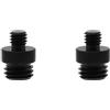 ZZHXSM 2PCS Nero 3/8 Maschio a 5/8 Maschio Livellamento Treppiede Adattatore Vite Alluminio Treppiede Vite Convertitore per Treppiedi Binocolo Livello Laser