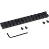 FOCUHUNTER Guida Picatinny, Adattatore per Montaggio su Guida a 13 Slot, Guida di Rialzo da 21 mm, Base per Guida Ottica a Basso Profilo con Chiave, Guida Lunga e Leggera per Sport All'aperto
