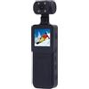 Asixxsix Action Camera WiFi 4K, Touch Screen HD con Obiettivo Ruotabile a 180 Gradi con Controllo APP e Supporto per Scheda di Memoria da 256 GB, per Vlogging di Viaggi Sportivi