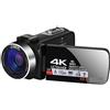 YFDGD 4K Ultra HD Videocamera Vlogging Camera for 3.0 pollici 48MP Zoom digitale 18X Wifi Webcam Camcorder Live Streaming Scatta Nitida Fluida(Standard-01,Standard)