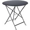 Fermob FE-BISTRO77/C Tavolo Rotondo Bistro Gamma 2026, Acciaio, Carbonio, Pieghevole, per Esterno, Ø 77 x H 74 cm