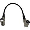 Milageto Cavo Connettore XLR a 3 Pin Ad Angolo Retto 90 ° per Microfono 1ft