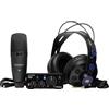 PreSonus AudioBox Go Creator Set completo di registrazione in studio con interfaccia USB Audio 96K, microfono a condensatore, cuffie di monitoraggio professionali e software DAW Studio One Pro