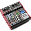Power Dynamics Mengpaneel - Power Dynamics PDM-X401 - 4 kanaals mixer met Bluetooth en mp3 speler - Fantoomvoeding - Echo processor - Ideaal voor zang, podcast, etc. (172.650)