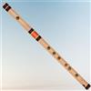 HARIPRASAD Flutes Flauto in bambù strumento musicale per principianti, scala di Do / Bansuri naturale destrorsi 48 cm (marrone+arancione)