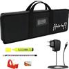 ffalstaff Borsa Custodia Imbottita per Tastiere SA50 / SA51 / SA46 / SA47 ffalstaff ® (Imbottitura 5mm) con Alimentatore e Kit Cancelleria