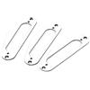 wisoolkic 3Pcs Pickup Plate Mounting Ring PVC Vintage T-Style Pickups Frame Humbucker Ricambi Fornitura di parti Amante della musica, Perla bianca