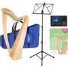 Classic Cantabile H-22 Arpa Celtica, 22 corde, meccanica a semitoni, accordata in Mi bemolle maggiore. Include borsa, scuola, leggio, accordatore e 2 chiavi. Altezza: 83,5 cm.
