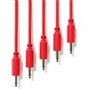 ExcelValley - 5-Pack - Cavi Modulari Patch Mono - TS 3,5mm 1/8 Eurorack Sintetizzatore [Rosso - 20 cm - 8]