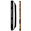 STARDEALS Flutes C Sharp - Flauto Bansuri in bambù con 7 fori, mano destra, misura media, con borsa per flauto inclusa, marrone naturale, 47 cm
