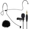RØDE Rode Lavalier GO - Microfono lavalier + cuffia lav, misura L + protezione antivento in pelliccia Keepdrum