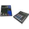 topolenashop Mixer audio professionale 4 canali usb con echo-delay dj karaoke pianobar