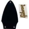 VATTEA Chitarra Parti Battipenna per Gibson Flying V Truss Rod Cover + Decalcomania oro (3 strati nero)