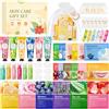 YUEONEWIN 54 Pezzi Set Regalo Donna, Cofanetto Regalo Donna Comprende Maschera per il Viso, Crema Mani, Maschera per gli Occhi, Maschera per le labbra, Balsamo per le labbra ＆ Sapone, Idee Regalo Donna