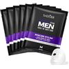 exatta 6 Pezzi Maschere Viso Uomo, Maschera Idratante Uomo, Maschera Viso Idratante, Idratazione Profonda, Cura della Pelle Rinfrescante, Tutti i Tipi di Pelle
