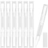 TANCUDER 10 Pezzi Penna Contenitore Cosmetico Plastica 3ml Penne vuote con Punta a Pennello Trasparente Portabile Contenitori per Lucidalabbra Olio Essenziale Liquidi