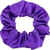 Wambere 2 pezzi Scrunchies, elastici per capelli, colore tinta unita, accessorio per coda di cavallo, accessorio per capelli, per donne, ragazze, viola scuro B