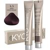KYO Colore per capelli 100ml + ossigeno 150 ml by kyo, AMMONIA FREE E PPD FREE con collagene Marino e cheratina (4.5 Castano Mogano)