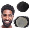 N.L.W. 360 Parrucche di Pizzo Pieno Full Lace Parrucca Uomo per Afro Uomini Sistema di Sostituzione dei Capelli Protesi Capelli Uomo 8×10 Pollici Pelle Sottile 0.06cm Spessore Parrucche in Nero Getto