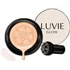 YAUWIHE Fondotinta Luvie Glow, CC Cream con cuscino d'aria a forma di fungo, Fondotinta BB Cream per trucco viso, correttore idratante Illumina a lunga durata, tono uniforme della pelle (Ivory)