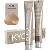 KYO Colore per capelli 100ml + ossigeno 150 ml by kyo, AMMONIA FREE E PPD FREE con collagene Marino e cheratina (9.0 Biondo Chiarissimo)