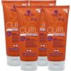 FEI FAN Fluido Modella Ricci CURL, Per Capelli Ricci Definiti, Corposi Ed Elastici. Contrasta L'Effetto Crespo 200ml (4 Unità)