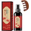 Generico Saffron Hair Blackening Spray with Sandalwood Massage Comb, spray essence di zafferano, siero di estratti a base di erbe, radice di peli anti-lost, lasciando i peli lucenti non-pazzy (1pc)