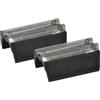 vhbw 2x Lamina a doppio taglio sostituisce Braun 586, 585 per rasoio elettrico + telaio, colore argento/grigio scuro