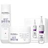 Goldwell Taming Shampoo 250ml Maschera 200ml e Siero Anticrespo 12x18ml
