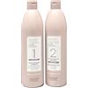 Bizzico Alfaparf Lisse SET Shampoo pulizia profonda e Fluido lisciante 1-2 500 ml
