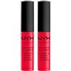 NYX Professional Makeup Soft Matte Lip Cream Tinta Labbra Tonalità Amsterdam Lunga Durata Finish Matte Cremoso Leggero Colore Extra Pigmentato - 2 Rossetti da 8ml