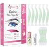 Beauty7 Strisce di Cera Depilatorie del Sopracciglio, Confezione da 24 Strisce di Cera con 2g Polvere di Perle 3ml di Olio Essenziale di Camomilla Beauty7(Sopracciglio(olio essenziale))