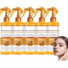 Sgjwyc Peel Shot Cheratina Cura Acido Kojico Curcuma Spray, Curcuma Kojic Peel Shot Spray con retinolo, glutatione, niacinamide, illumina la pelle per tutti i tipi di pelle. (5 pezzi)