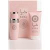 Generico Set Profumo con Eau de Parfum 100 ml e Body Lotion o Shower Gel 150 ml in Scatola Elegante Varianti Unisex e Donna Kyra o Aswad Fragranze Intense Raffinate Idea Regalo (Kyra Rosa)